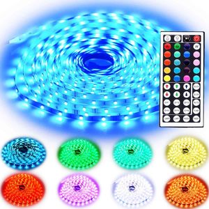ชุดไฟแถบ LED RGB USB พร้อมรีโมทควบคุม5V FLEX IP20แอป/ IP65/IP67 5เมตรสวิตช์ไฟสวนแบบ WIFI