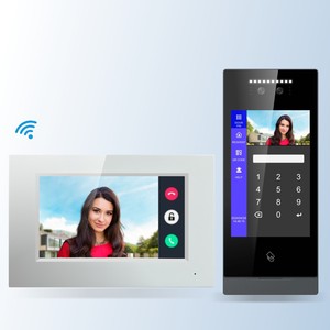 Reconocimiento facial inteligente basado en la nube Pantalla de vidrio templado táctil HD de 8 pulgadas Videoporteros para sistema de intercomunicación de apartamento - Product Image 2