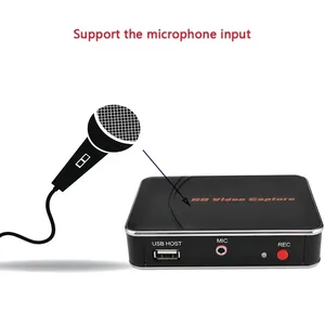280HD HD scheda di acquisizione video del gioco 1080P videoregistratore per X-box PS3 PS4 MIC audio Video ingresso per Computer PC disco USB - Product Image 5