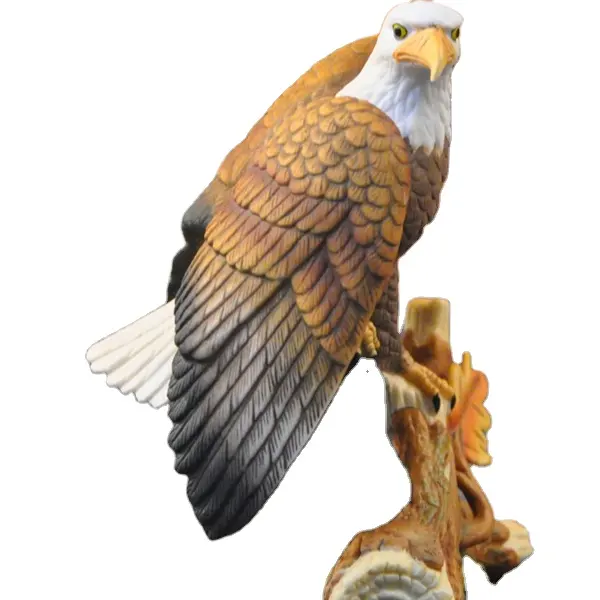 Máy tính để bàn trang trí gốm chim cho văn phòng trang trí nhà động vật đại bàng bức tượng sứ bức tượng trang trí