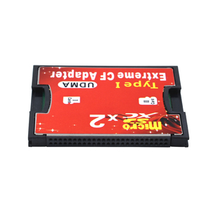 用于MicroSD SDHC SDXC紧凑型闪存I型存储卡读卡器转换器的双微SD TF至CF适配器 - Product Image 3