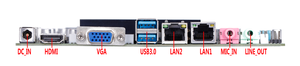 170*170 Computer Mainboard M335F Intel X86 Celeron J3355 J3455 N4200 CPU für Window10 mit 2COM LAN 7USB HD-MI VGA Ports - Product Image 3