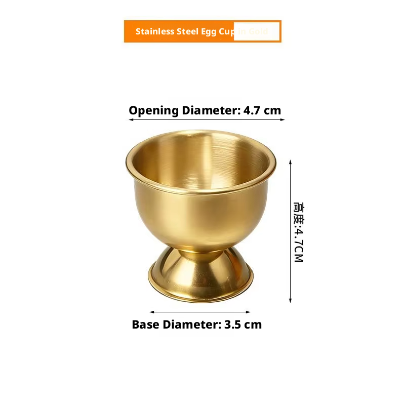 gold stainless steel egg cup