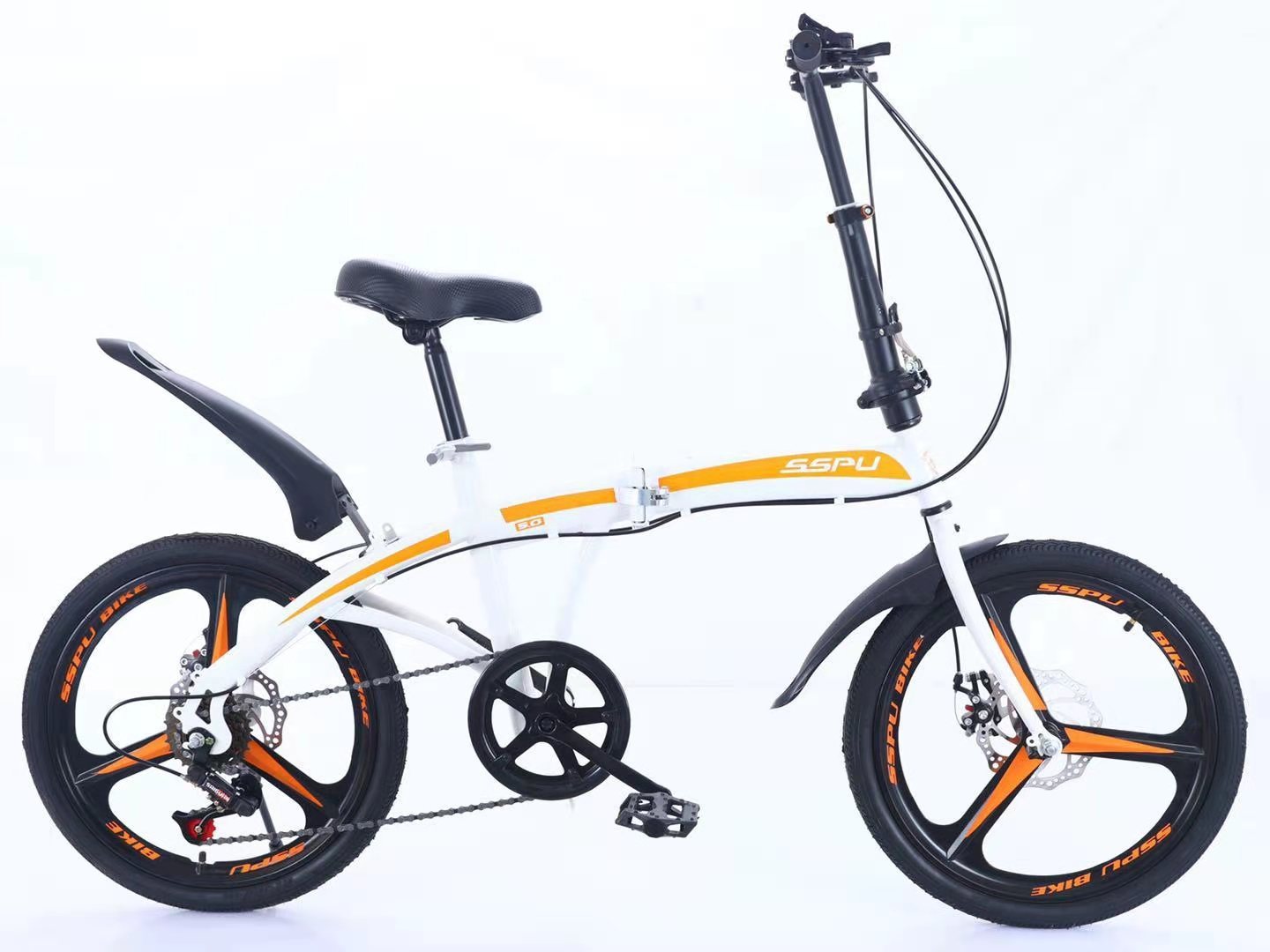 Solid wheel-white/orange