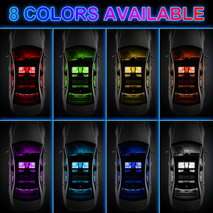 La lampada a LED per la decorazione d'interni dell'automobile può essere programmata per controllare il colore della luce ed è facile da installare - Product Image 5