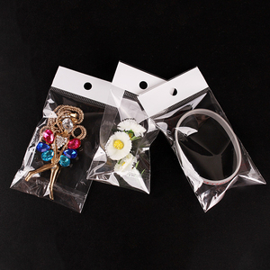 6cm Width and Variable Length Clear Self Adhesive Plastic Poly <strong>Cpp</strong> Opp <strong>Bags</strong> <strong>with</strong> <strong>Header</strong> and Round Hanging Hole - Product Image 5
