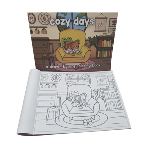 卸売カスタムかわいい塗り絵印刷大人の塗り絵ボビー商品子供のための塗り絵 - Product Image 6