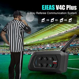 Deportes V6C Interphone Sena Árbitro motocicleta intercomunicador Bluetooth casco manos libres Llamada Sistema de comunicación auriculares walkie talkie - Product Image 5