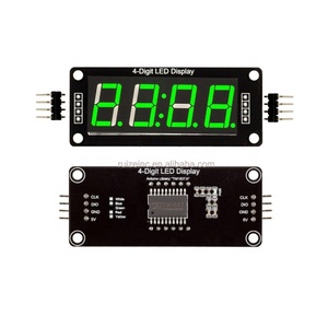 Modulo orologio a tubo digitale a 7 segmenti a 4 cifre da 0.56 pollici doppio punto blu giallo bianco verde rosso Display a LED TM1637 - Product Image 2