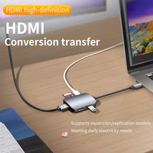 ULT-unite 6合1 USB C型集线器适配器，带4k多端口读卡器USB3.0 TF PD SD读卡器，用于电脑配件 - Product Image 2
