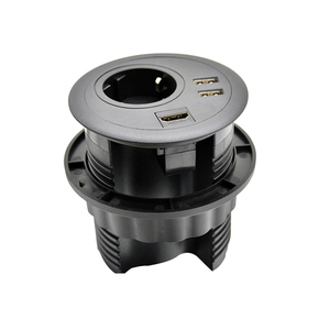 Conector de mesa redondo con puerto de carga rápida, ojal de escritorio con USB tipo C - Product Image 4