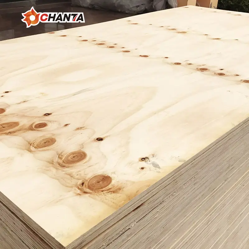 Precio barato de madera de pino construction1220x2440x18mm CDX encofrados estructurales de madera contrachapada