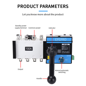 2025 Intelligent Generator Control Parts Controller Isolated Three <strong>Phase</strong> Four Wire 4P 630A Automatic Transfer Switch Ats - Product Image 5