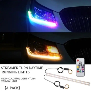 16 <strong>Led</strong> Car Headlight <strong>Tear</strong> Eye Dual Color 16 <strong>LED</strong> DRL Flexible Strip Light Turn Signal Car 5050 <strong>Led</strong> Strip DRL <strong>Led</strong> - Product Image 1