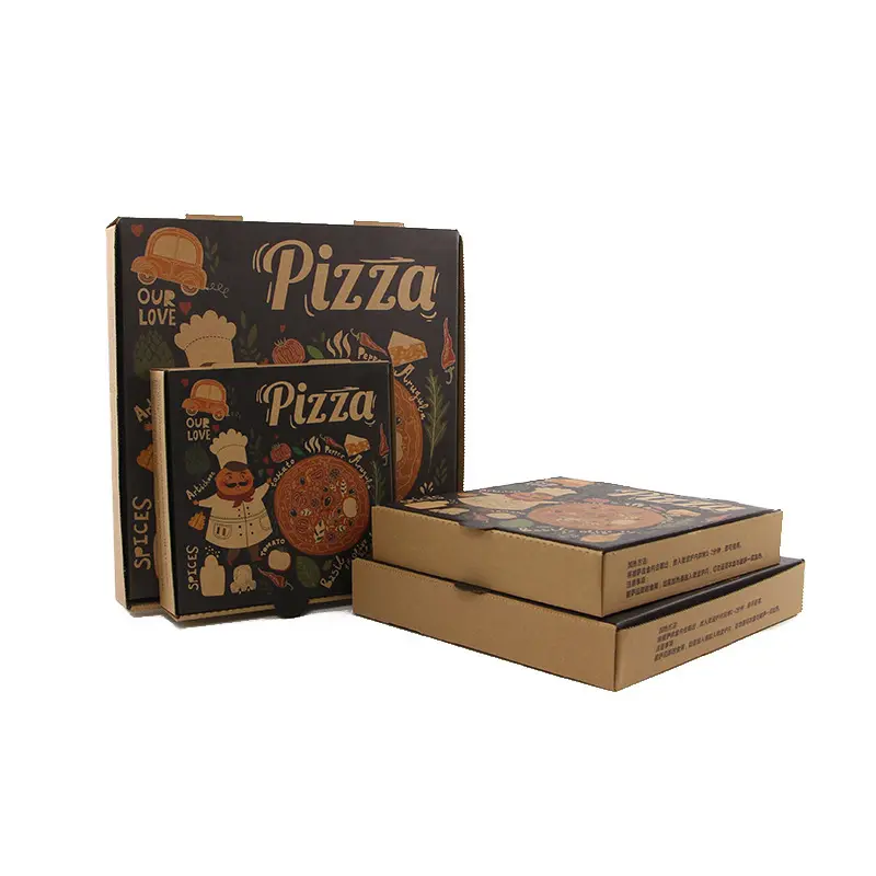 Fabrieksprijs Hoge Kwaliteit Custom Pizzadoos Groothandel Bulkkarton Pizzadoos