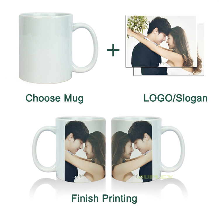 11 oz Custom Logo Coffee Ceramic Blank Sublimation Cheap Plain White Coffee Mug