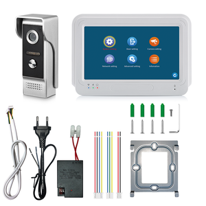 Sistema de intercomunicación de vídeo inteligente WiFi, pantalla táctil de 7 pulgadas con cámara de timbre impermeable de 1080P, sistema de intercomunicación de videoportero - Product Image 5