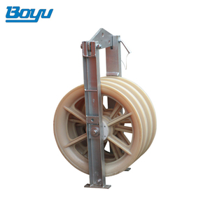 Bundle Nylon Three <strong>Stringing</strong> <strong>Block</strong> Conductor Pulleys for Transmission Line - Product Image 1