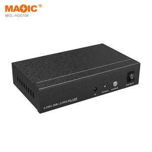 Empalmador de vídeo 4K 30Hz Hdmi 1x4 HDMI Splitter Empalmador HDMI de 4 vías 1 Entrada 4 Salida con control remoto para TV Monitores múltiples - Product Image 1