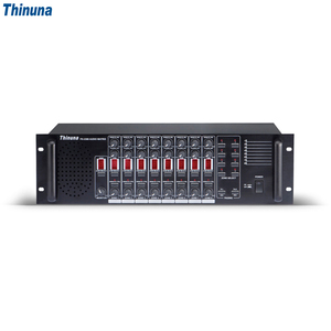 Sistema de sonido profesional Thinuna, controlador de matriz de audio digital de 8 en 8 salidas, sistema de PA con pantalla LED, canal seleccionado - Product Image 2