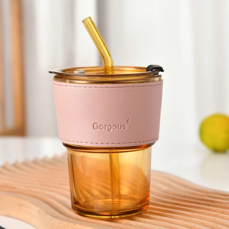 Copa Ámbar + Funda Rosa