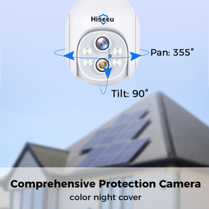 5-facher optischer Zoom 5MP 12-Zoll-Monitor Drahtloses Kamera-Kit PTZ-Überwachungs kamerasystem für den Außenbereich - Product Image 3