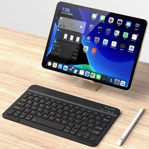 Teclado BT inalámbrico de 10 pulgadas Universal recargable colorido para teléfono móvil/tableta Compatibilidad de tres sistemas - Product Image 3