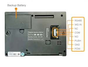 Dispositivo biometrico di presenza dell'impronta digitale con batteria di Backup registratore di presenza del tempo del Cloud WiFi - Product Image 5