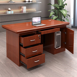 Escritorio de oficina moderno y elegante de 1,4 metros para gerente y profesor, mesa de ordenador de fácil montaje para escribir y usar con ordenador - Product Image 6