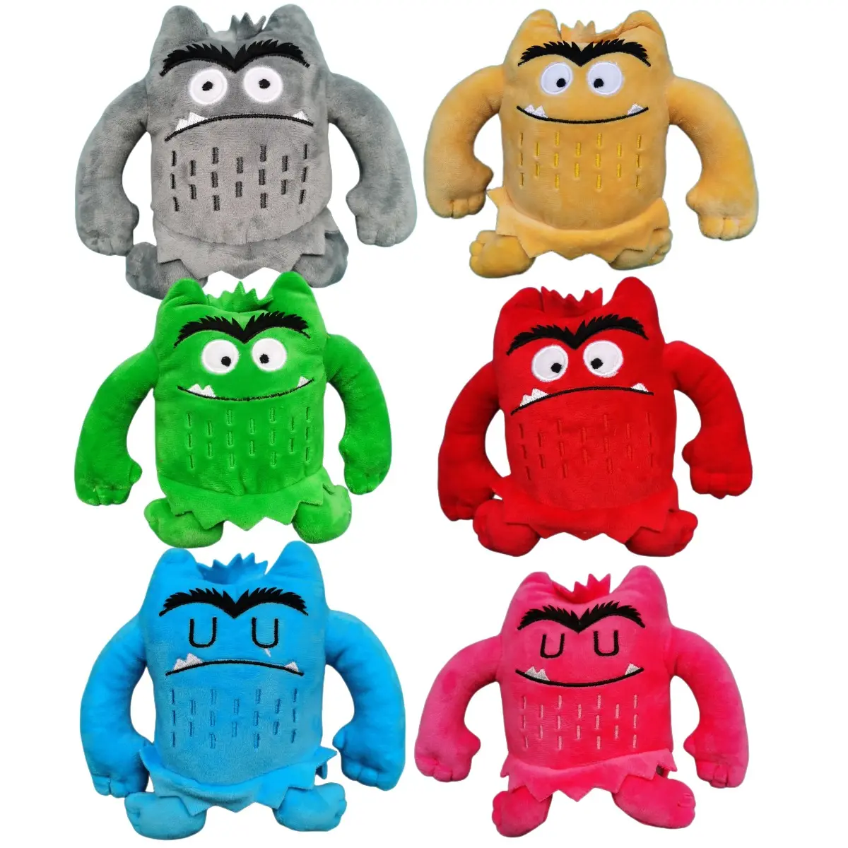 Offre Spéciale personnalisé coloré émotionnel petit monstre en peluche doux animal en peluche monstre en peluche pour les enfants