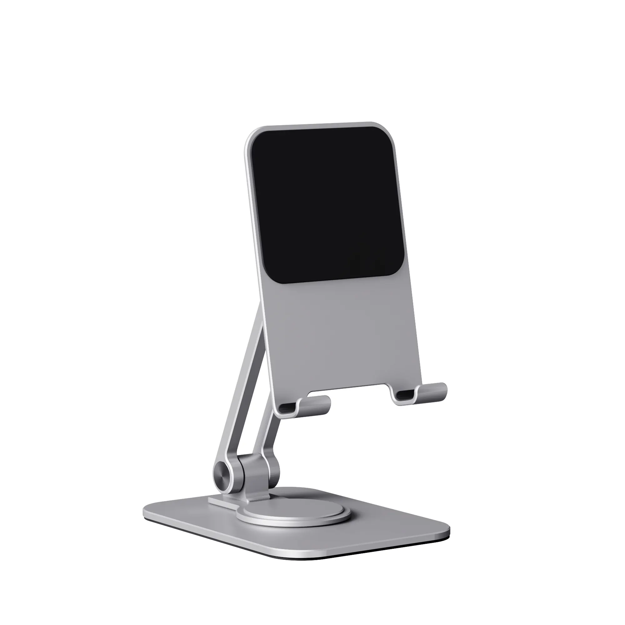 Yicosun Alta Qualidade Liga De Alumínio Universal Mobile Phone Holder Stand Desktop Base Ajustável Prateleira Telefone Suporte para Mesa