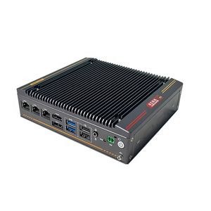 Automatización de fábrica Computadoras industriales integradas sin ventilador Windows10 Linux PC BOX