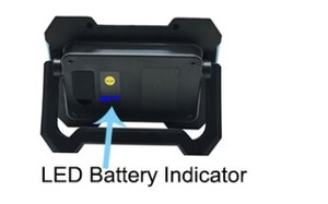 10W 20W新しいデザインのミニポータブルLEDワークライト、USB充電式および電源ディスプレイ付き