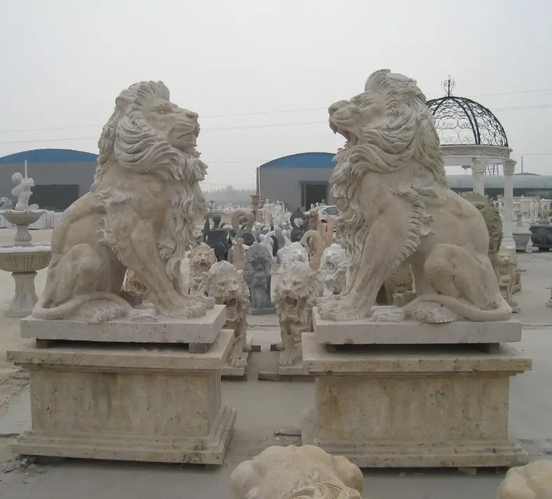 life size lion statue/antique stone lion statue for sale