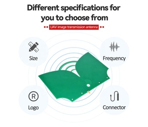 4G LTE 5G WiFi GPS UWB Radar Drone FPV için uygulamalar ile Ultra geniş bant yüksek kazanç 9dBi yönlü anten 400 MHz 6 GHz - Product Image 5