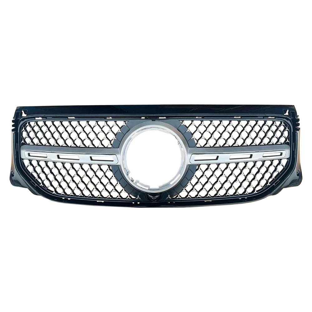 Grille argentée à motif étoile