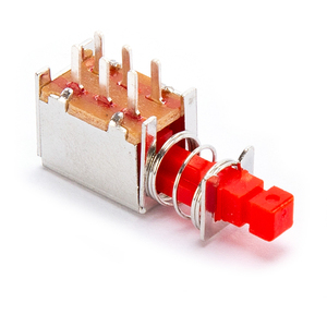 Interruttore a pulsante rosso che blocca o interruttore a pressione a tocco momentaneo Interruttore a chiave diritta con blocco 0.5A - Product Image 5