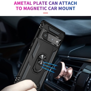 工厂定制高品质廉价手机盖，适用于谷歌像素3a 4a 5a 6 pro坚固的智能手机外壳，带支架 - Product Image 5