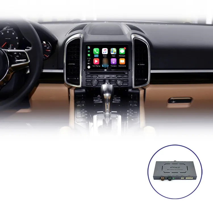 Interface automotiva sem fio da apple carplay, automotiva sem fio para 2010-2016 porsche pcm3.1 cayenne android