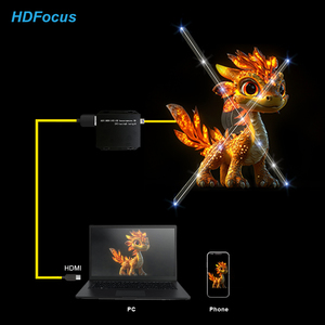 65cm Advertising 3d Hologram Projector HDMI Input <strong>Computer</strong> Hologram Interactive 3d Display HDMI Synchronization Hologram Fan - Product Image 1
