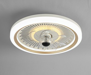 现代智能吊扇带灯360度摇头旋转遥控发光二极管家用吊扇灯 - Product Image 4