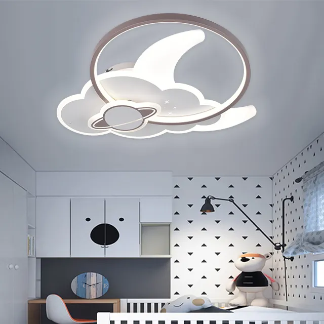 Moderno facile installato luna e stella a forma di camera per bambini luce interna del soffitto lampade Led illuminazione del soffitto
