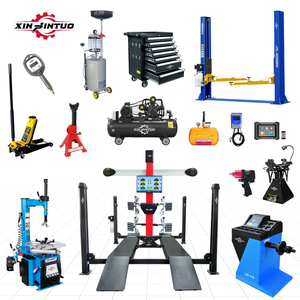 Xinjintuo CE phê duyệt cửa hàng sửa chữa 3D Bốn bánh xe liên kết thiết bị máy với 4 bài xe nâng thiết bị hội thảo - Product Image 1