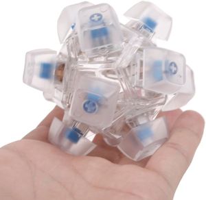 Twelve-Button Click Mechanical Switch Fidget Cube <strong>Toy</strong> Keyboard Clicker Fidget Stress Relief Sensory <strong>Toy</strong> for <strong>All</strong> Age - Product Image 4