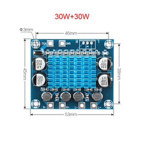 TPA3110 modülü HiFi ses amplifikatörü kurulu XH-A232 30W + 30W 2.0 kanal D sınıfı dijital Stereo amplifikatör 8-26V 3A PCBA için - Product Image 2