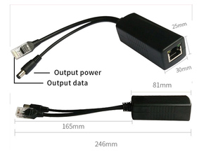 Power over Ethernetスプリッターモジュール100M48Vから5V12VアイソレーションマイクロUSBPoEスプリッター (CCTV IPカメラ用) - Product Image 6