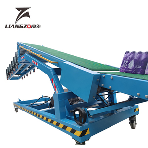LIANGZO nastro trasportatore telescopico di scarico di carico di larghezza 600mm/800mm per camion e Container