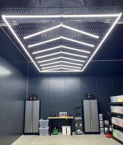 Fabrika satış altıgen ızgara Led ışık petek garaj lambası Led altıgen modern tavan ışıkları otomatik detaylandırma dükkanı garaj - Product Image 4