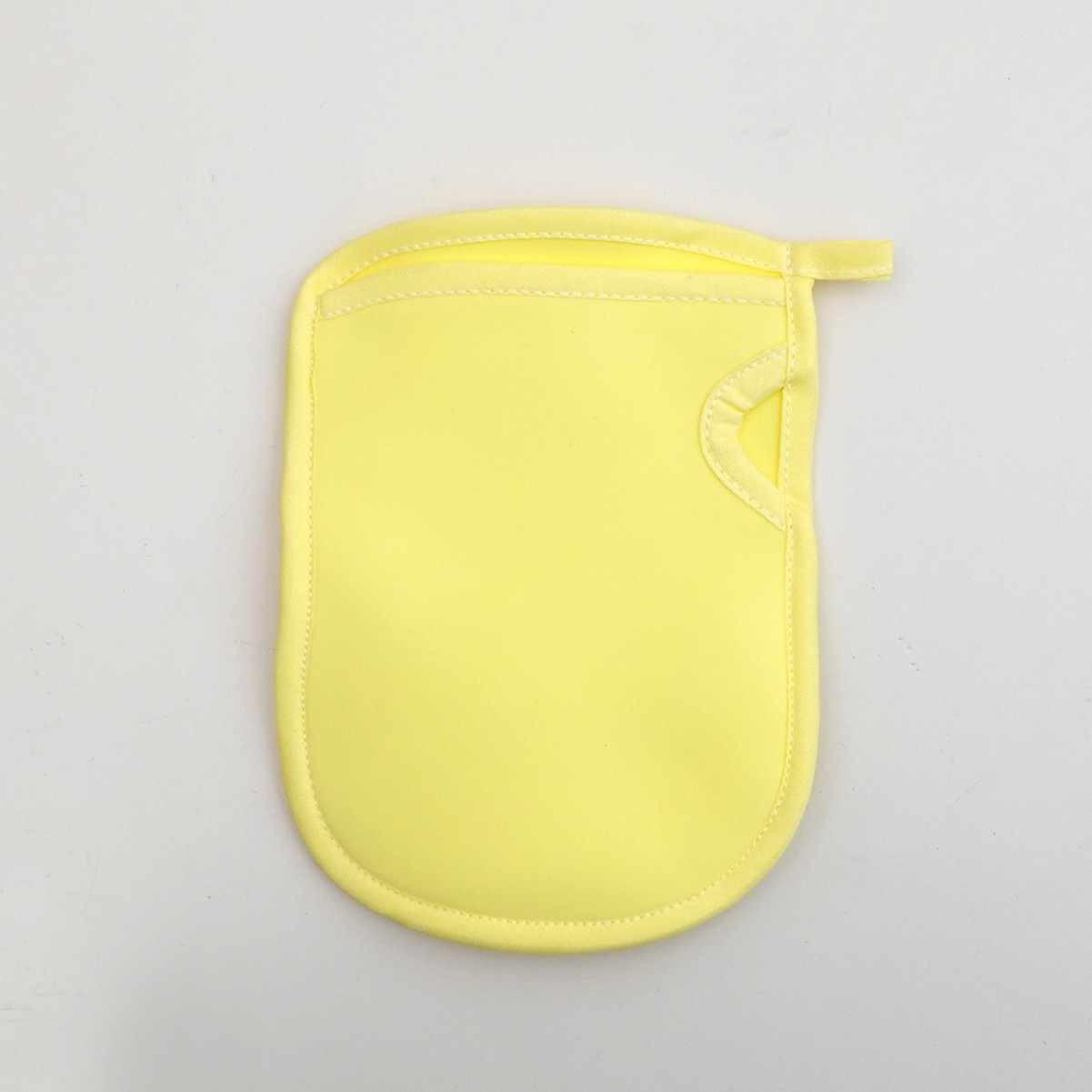 Yellow sponge bath towel