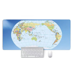 Extra große Weltkarte Gaming Excel Tastatur Computer Schreibtisch Zubehör Wasserdichter Gummi boden Anti-Rutsch-Mauspad - Product Image 6
